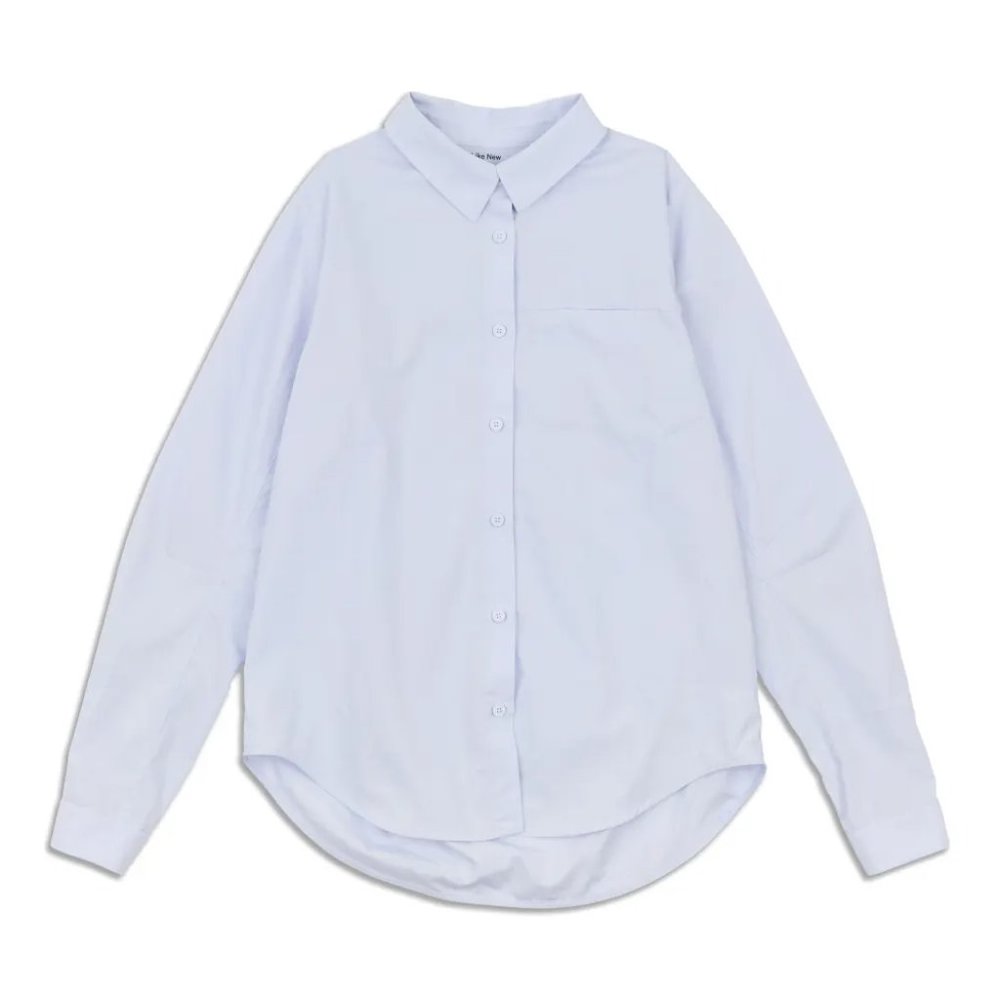 Lululemon Full Day Ahead Shirt Serene Blue